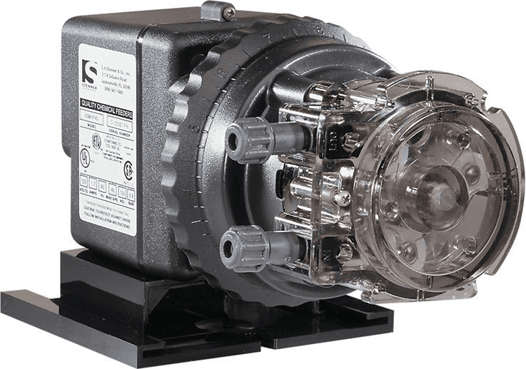 Stenner 45MHP series chemical feed pump for peroxide or chlorine injection