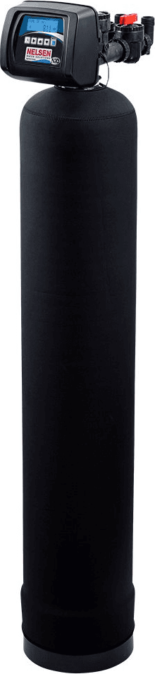 Backwashing carbon filter for chlorine, taste and odor