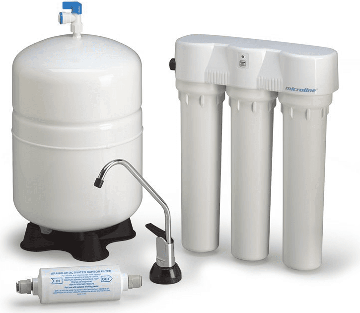 Residential reverse osmosis drinking water system, 50 gallons per day